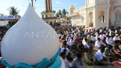Ribuan Warga Pengikut Tarekat Syattariyah Nagan Raya Aceh Sudah Rayakan Idul Adha Hari Ini