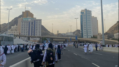 Berita Foto: Begini Suasana Jemaah Haji Menuju Jamarat untuk Lempar Jumrah