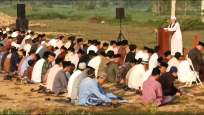 Lebih Awal Dari Pemerintah Ternyata Ikuti Pedoman Sendiri, Ratusan Jemaah MTA di Kulon Progo Salat Iduladha Hari Ini