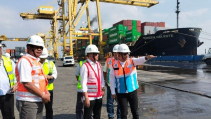 Menteri Perhubungan Minta Penanganan Rob di Pelabuhan Tanjung Emas Dipercepat, Pelindo Targetkan Rampung Tahun 2028