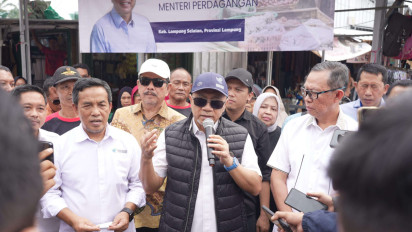 Kunjungi Pasar Natar di Lampung Selatan, Menteri Perdagangan Sebut Harga Bahan Pokok Stabil  Jelang Hari Raya Idul Adha