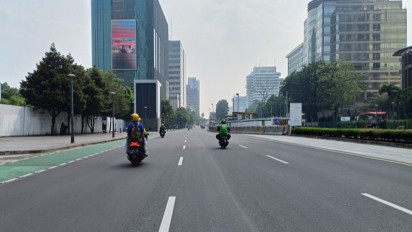 Cuti Bersama Idul Adha, Lalu Lintas Jalan Sudirman-Thamrin Lengang