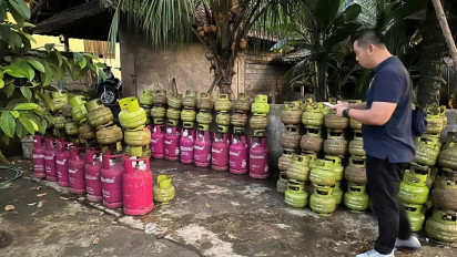 Pelaku Pengoplosan Gas di Bali Ditangkap, Ratusan Tabung Diamankan