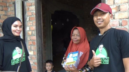 Warga Kumpeh Sambut Antusias Cara Bachyuni Bagikan Daging Kurban Matang