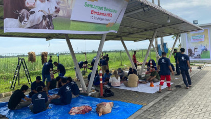Peringati Idul Adha, HKA Sebar Hewan Kurban di Seluruh Ruas Operasi Tol dan Unit Produksi