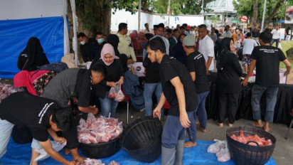 Pertamina Sumbagut Salurkan Daging Kurban ke Lebih 1.000 Penerima