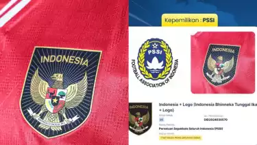 Logo jersey Timnas Indonesia yang didaftarkan. Source: Mills/Mebiso