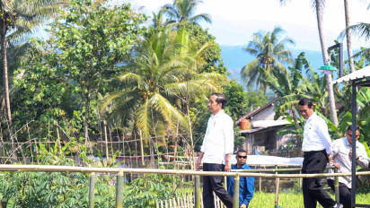 Setelah Klaten dan Karanganyar, Presiden dan Mentan Tinjau Pompanisasi di Kabupaten Semarang