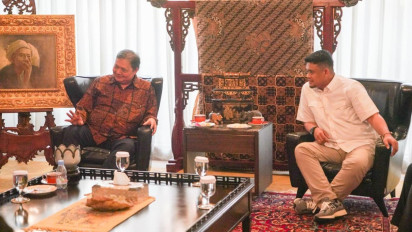 Bobby Nasution dan Ijeck Bertemu di Kediaman Airlangga, Bakal Duet di Pilgub Sumut?