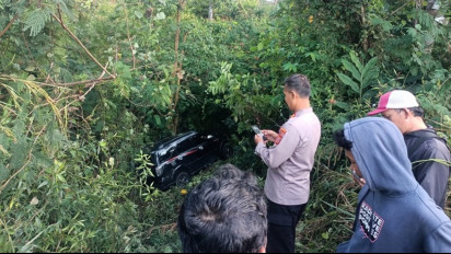 Mengerikan, Mobil DPRD Kabupaten Tasikmalaya Terjun ke Jurang, Kondisi Pengemudi Mengalami Ini