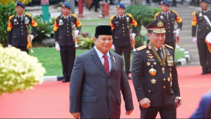 Mendapat Bintang Bhayangkara Utama, Prabowo Ucapkan Terima Kasih: Suatu Kehormatan Buat Saya