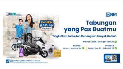 Panen Hadiah Simpedes 2024 Hadir Lagi! Yuk, Raih Keberuntungan Melalui Tabungan BRI