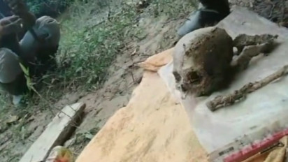 Geger, Warga di Kendari Temukan Tengkorak Manusia saat hendak Mancing di Sungai