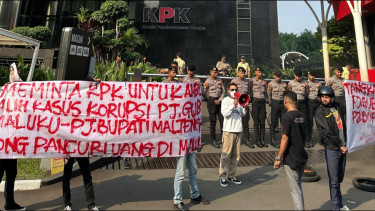 Aliansi Mahasiswa Maluku Jakarta Tuntut KPK Ambil Alih Kasus Korupsi di Maluku