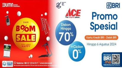 Temani Liburan, ACE Hardware Ada Diskon hingga 70% Pakai Kartu Kredit dan Debit BRI
