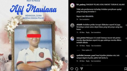 Viral, Bocah 13 Tahun Tewas Diduga Disiksa Polisi, Jasadnya Ditemukan di Jembatan Kuranji