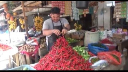 Pasca Idul Adha Harga Cabai Semakin Pedas di Pasar Blangpidie
