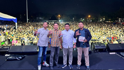 Dimeriahkan Kangen Band, Puluhan Ribu Warga Pelalawan Hadiri Diskusi Luring Kemkominfo