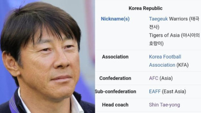 Wikipedia Tuliskan Shin Tae-yong sebagai Pelatih Korea Selatan, Fix Out dari Timnas Indonesia?