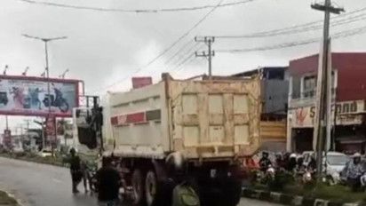 Polisi Ringkus Sopir Truk yang Lindas Pemotor Wanita di Kendari