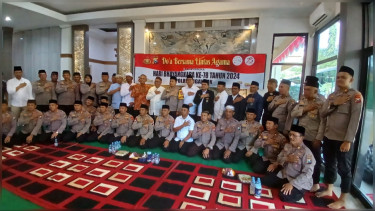 Peringati Hari Bhayangkara, Polres Nganjuk Gelar Doa Bersama Lintas Agama