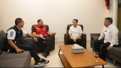 Pj Gubsu Agus Fatoni Bertemu Menpora Bahas Kesiapan PON