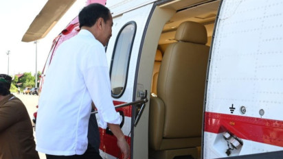 Kunker ke Barito Timur Kalteng, Jokowi Tumpangi Helikopter Super Puma Canggih Seharga Rp236 Miliar, Ternyata Ini Spesifikasinya...