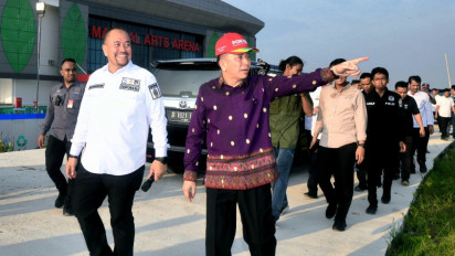 Begitu Landing, Pj Gubernur Sumut Langsung Tinjau Venue PON bersama Forkopimda