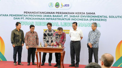 Pemprov Jabar dan Jepang Tanda Tangan MoU Proyek PSEL Legok Nangka, Menko Luhut: Saya Minta Selesai 2 Tahun Saja