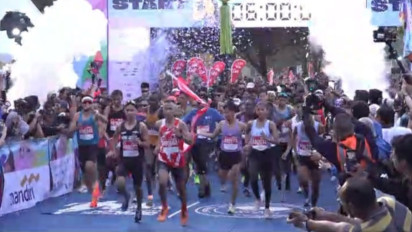 Pelari Kenya Kuasai Podium Juara Open Marathon MJM 2024