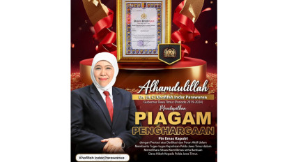 Berperan Aktif Dukung Tugas Kepolisian, Khofifah Raih Penghargaan dari Kapolri di HUT Bhayangkara ke-78