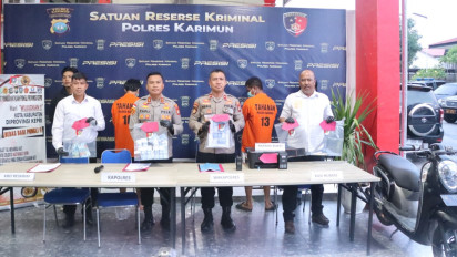 Dua Pengedar Uang Palsu Diringkus Satreskrim Polres Karimun, Polisi Sita Puluhan Lembar Upal