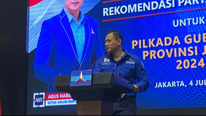 AHY Sebut Cagub-Cawagub yang Diusung Demokrat Atas Restu SBY