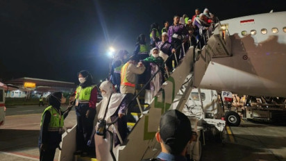 Dua Kloter Embarkasi Solo yang Tiba Hari Ini Langsung Dibawa ke Asrama Haji Semarang