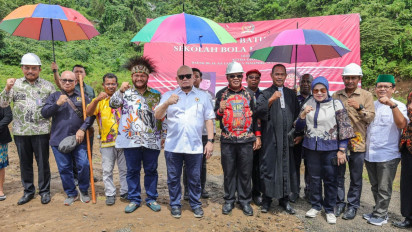 Lakukan Peletakan Batu Pertama, LaNyalla Apresiasi Papua Barat Daya Genjot SDM di Pendidikan dan Olahraga