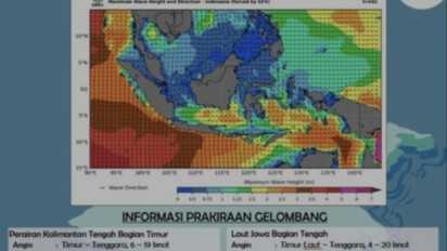 Peringatan Keras! Bagi Nelayan di Kalimantan Selatan Wajib Waspada Gelombang Tinggi 2,5 Meter Sabtu Hingga Minggu Pagi