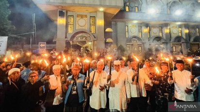 Ribuan Orang Hadiri Pawai Obor Tahun Baru Islam di Kota Bogor