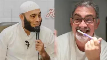 dr. Zaidul Akbar (kiri) dan ilustrasi menggosok gigi (kanan)