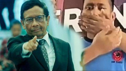 'Selebrasi' Mengejutkan Mahfud MD Ketika Tahu Pegi Setiawan Status Tersangkanya Tak Sah dan Berhak Bebas, Beri Gestur Seperti Ini ...