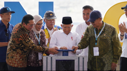 Ikut Resmikan Bendungan Cipanas, Bupati Nina Agustina Yakin Pertanian Indramayu Lebih Maju