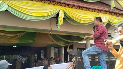 Harga Jagung Anjlok, Puluhan Massa Gelar Aksi Demo Tuntut Pemda Lakukan Penyerapan Jagung di Petani