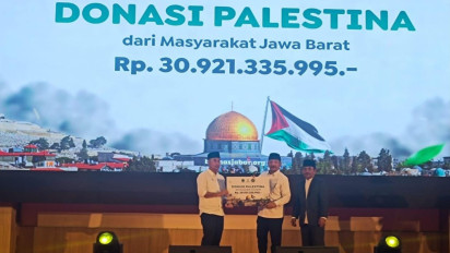 BAZNAS RI Terima Infak Kemanusiaan Palestina dari Masyarakat Jabar Rp30 Miliar