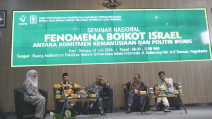 Aksi Boikot Produk Israel Disebut UII Harus Dengan Data yang Valid dan Akurat, Jangan untuk Persaingan Bisnis