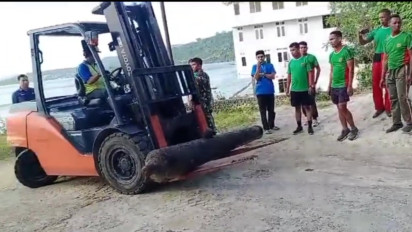 Heboh Aksi Personil TNI Diduga Angkut Paksa Meriam Peninggalan Kesultanan Buton, Ini Kata Dandim