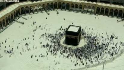 Suasana Terkini di Masjidil Haram Setelah Puncak Haji: Sepi dan Suhu Berkisar 36 Derajat Celcius