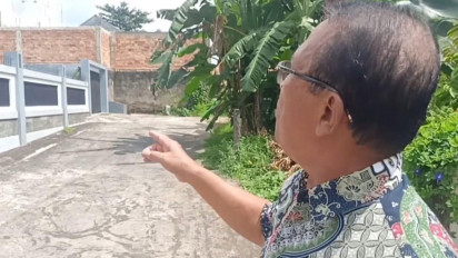 Akses Jalan di Lorong Bambu Palembang Ditutup Pemilik Tanah, 15 KK Lewat Satu Arah