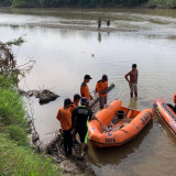 6 Orang Hanyut di Sungai Barumun Palas, 1 Tewas 3 Selamat 2 Orang Masih Hilang