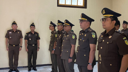 Kejaksaan Negeri Kabupaten Blitar Resmi Beroperasi, Lima Pejabat Eselon IV Dilantik