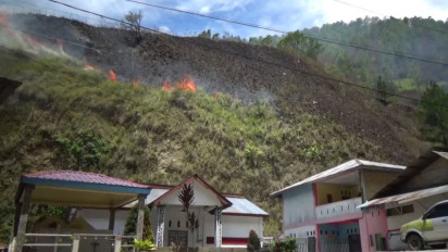 Kebakaran Hutan di Kawasan Danau Toba Belum Padam, Mulai Dekati Permukiman Warga