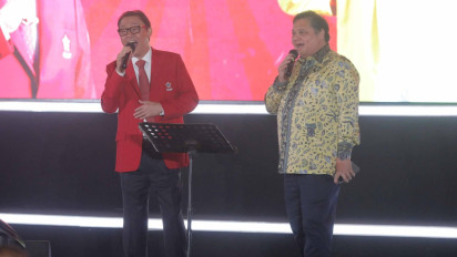 Seusai Deklarasi Dukungan dari SOKSI Pimpin Golkar Hingga 2029, Airlangga Hartarto dan Supit Berduet
